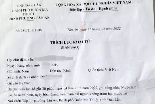 vu me len phuong khai tu cho con trai 3 tuoi dang song nguoi cha tiet lo bat ngo