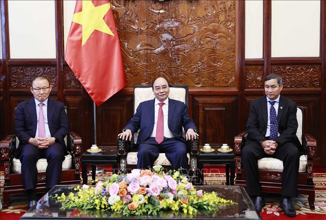 chu tich nuoc tiep hlv park hang seo va mai duc chung