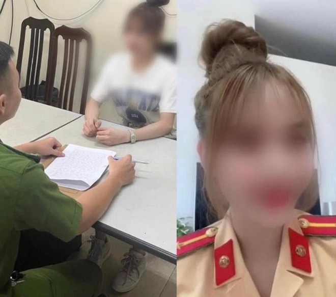 mac trang phuc csgt de livestream tren tiktok nu chu salon bi phat mac trang phuc csgt de livestream tren tiktok nu chu salon bi phat