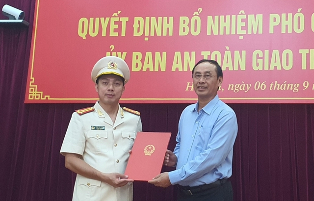 bo nhiem pho cuc truong csgt giu chuc pho pho chanh van phong uy ban atgt quoc gia