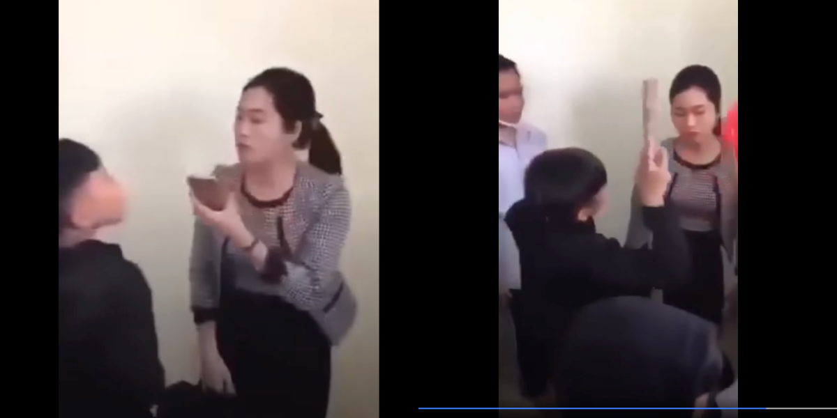 lam ro clip nhom hoc sinh don nu giao vien vao tuong chui boi gay phan no