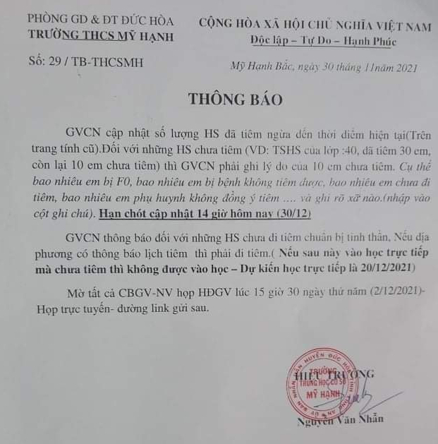 thu hoi thong bao