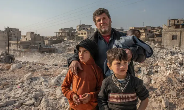 khung hoang sau dong dat idlib