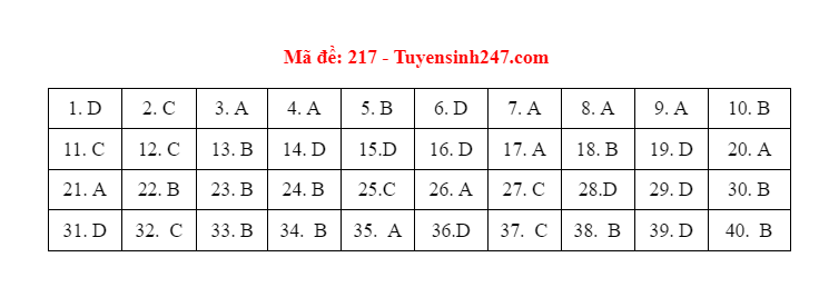 dap an de thi mon vat ly ma de 217 tot nghiep thpt 2021 chuan nhat chinh xac nhat dspl