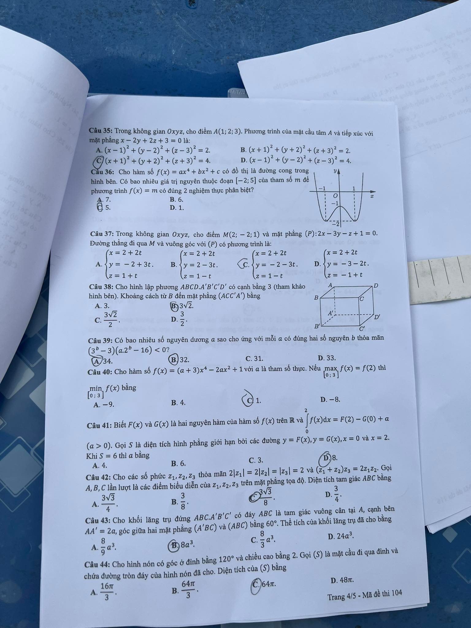 dap an de thi mon toan ma de 104 tot nghiep thpt 2022 chuan nhat chinh xac nhat4 dap an de thi mon toan ma de 104 tot nghiep thpt 2022 chuan nhat chinh xac nhat4