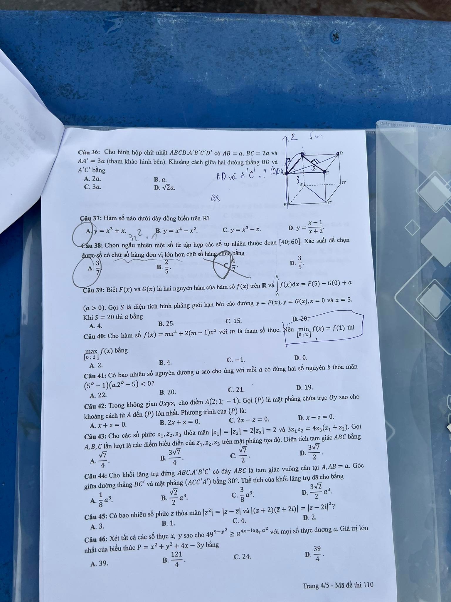 dap an de thi mon toan ma de 110 tot nghiep thpt 2022 chuan nhat chinh xac nhat4 dap an de thi mon toan ma de 110 tot nghiep thpt 2022 chuan nhat chinh xac nhat4