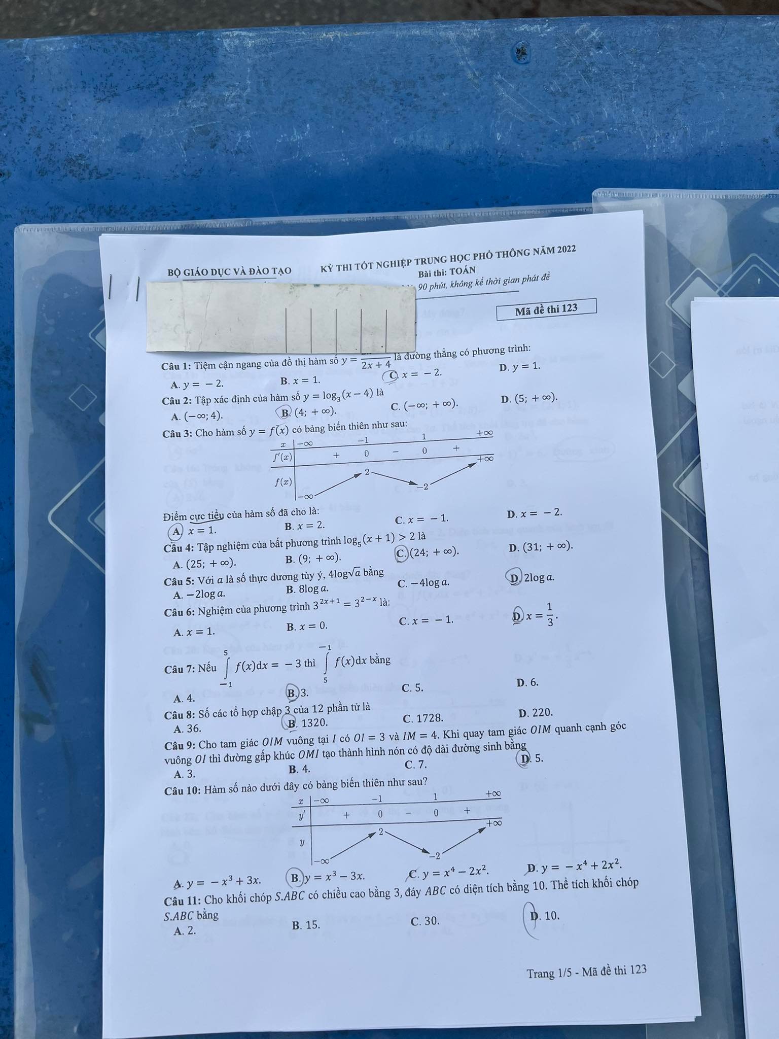 dap an de thi mon toan ma de 123 tot nghiep thpt 2022 nhanh nhat chuan xac nhat dap an de thi mon toan ma de 123 tot nghiep thpt 2022 nhanh nhat chuan xac nhat