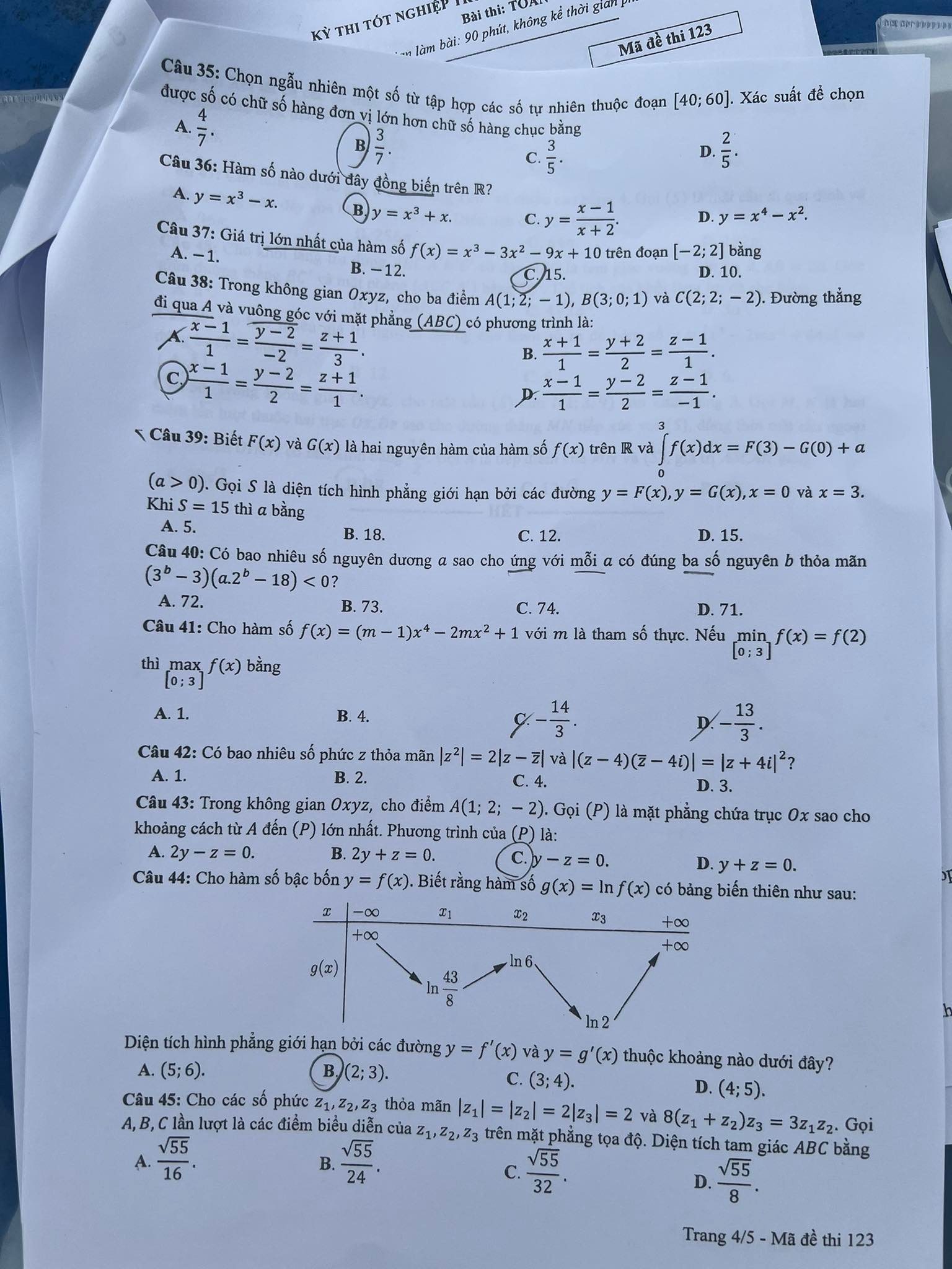 dap an de thi mon toan ma de 123 tot nghiep thpt 2022 nhanh nhat chuan xac nhat3 dap an de thi mon toan ma de 123 tot nghiep thpt 2022 nhanh nhat chuan xac nhat3
