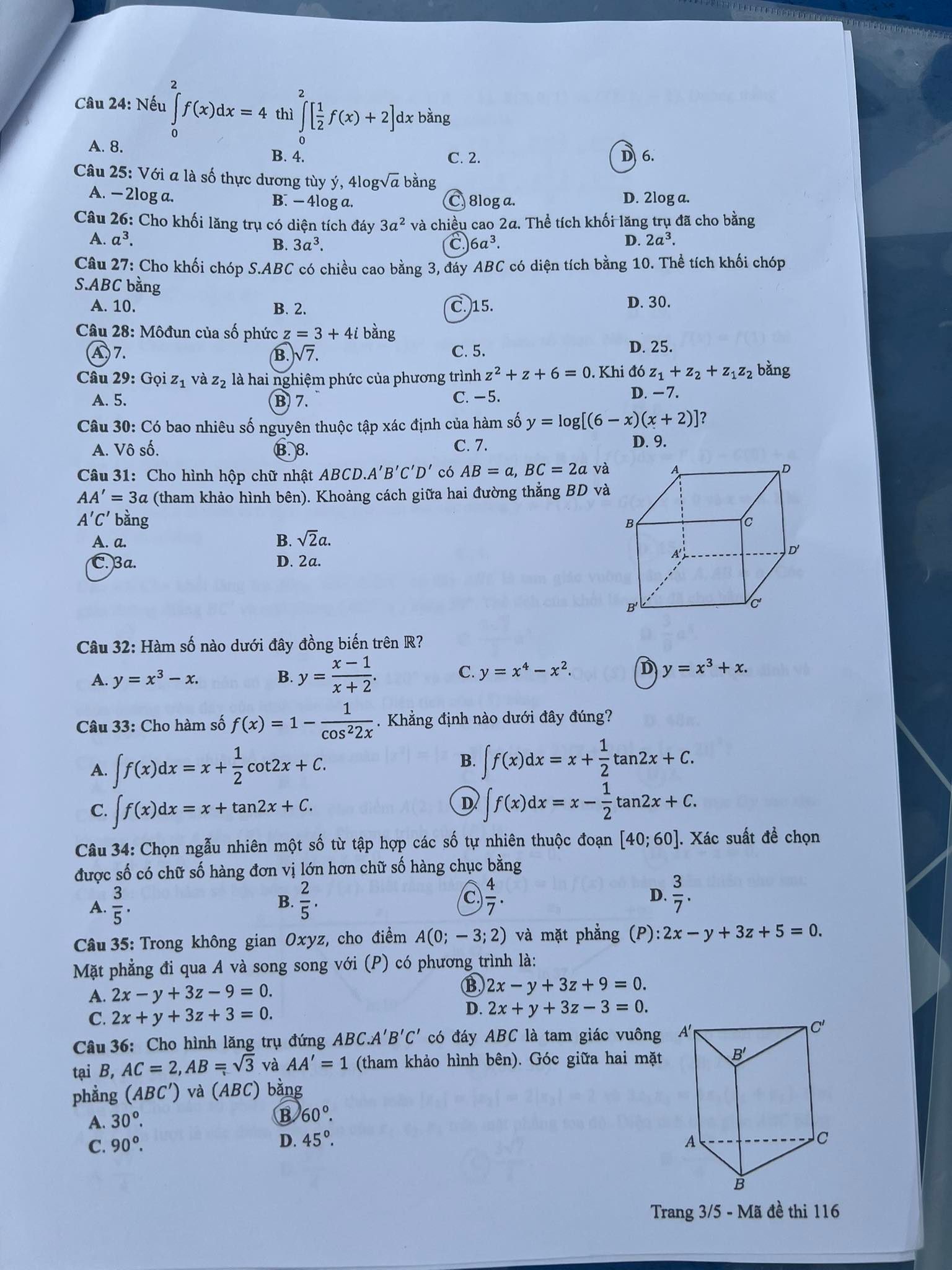 toan ma de 116 03 toan ma de 116 03