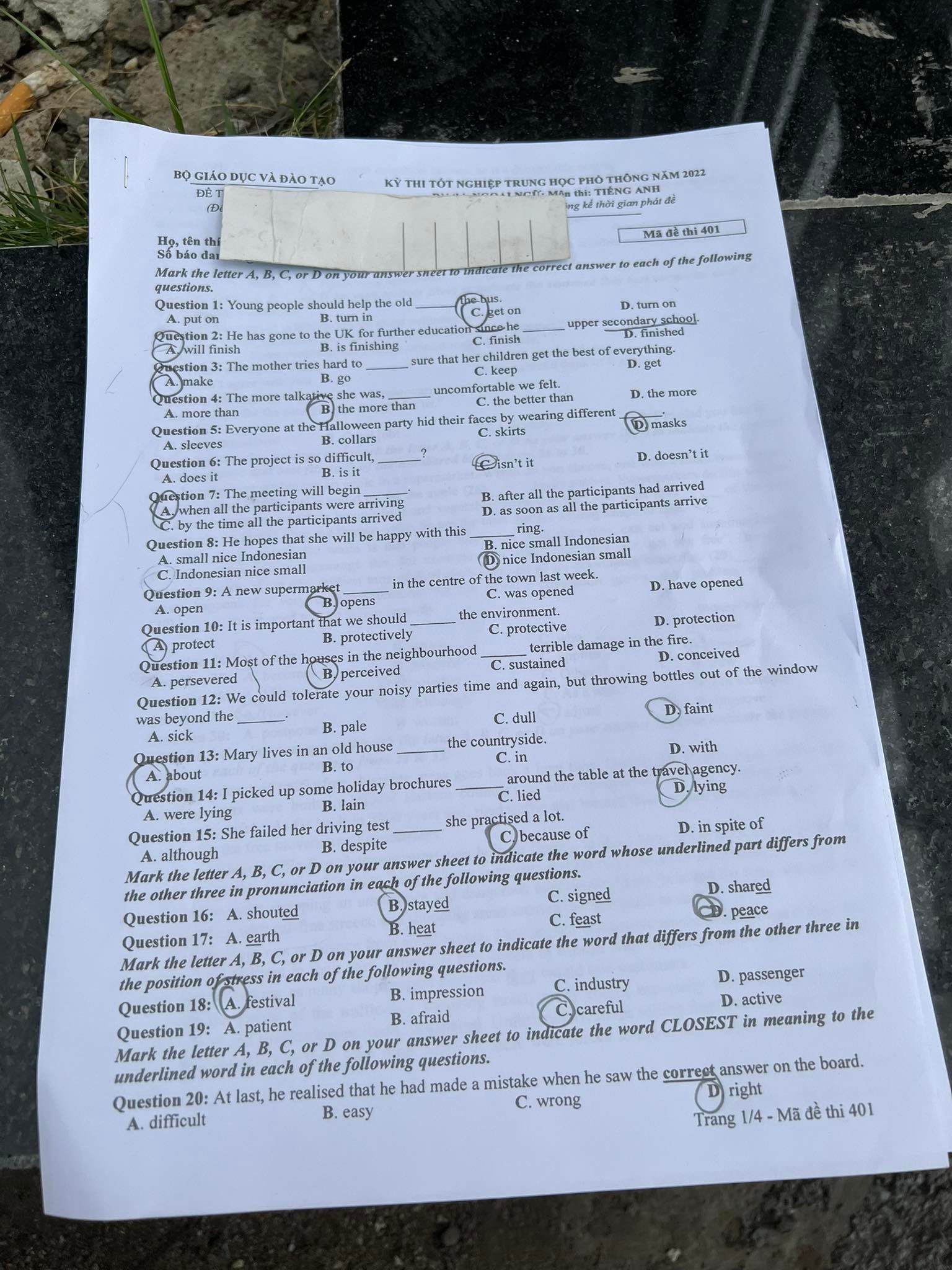 dap an de thi mon tieng anh ma de tot nghiep thpt 2022 chuan nhat chinh xac nhat4013 dap an de thi mon tieng anh ma de tot nghiep thpt 2022 chuan nhat chinh xac nhat4013