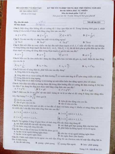 dap an de thi mon vat ly ma de tot nghiep thpt 2022 chuan nhat chinh xac nhata dap an de thi mon vat ly ma de tot nghiep thpt 2022 chuan nhat chinh xac nhata