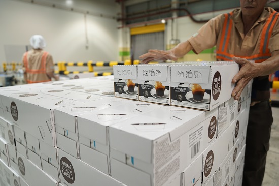 day chuyen san xuat vien nen nescafe dolce gusto tai nha may nestle tri an