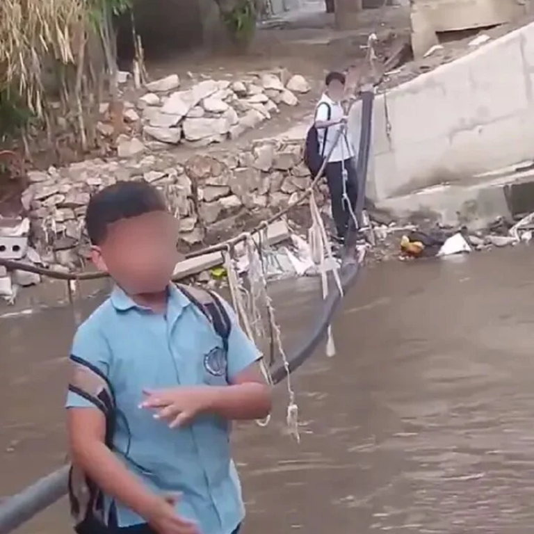 hoc sinh lieu mang di cau day bac qua song day ca sau de toi truong moi ngay1 hoc sinh lieu mang di cau day bac qua song day ca sau de toi truong moi ngay1