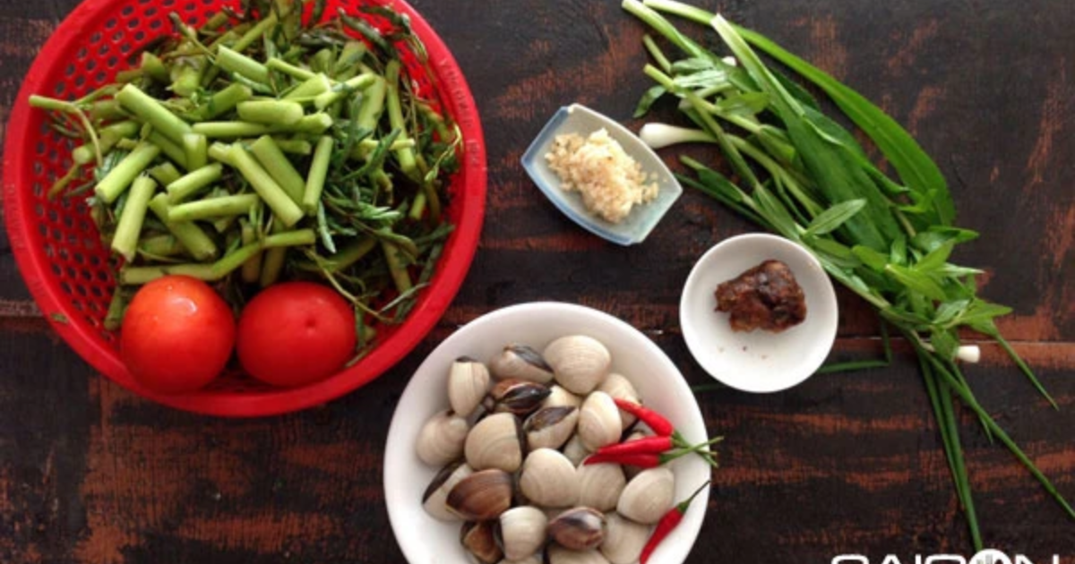 Ăn - Chơi - Đổi vị cho cả nhà ngày cuối tuần với món canh chua rau nhút nấu nghêu