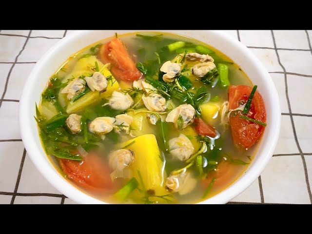 Ăn - Chơi - Đổi vị cho cả nhà ngày cuối tuần với món canh chua rau nhút nấu nghêu (Hình 7).