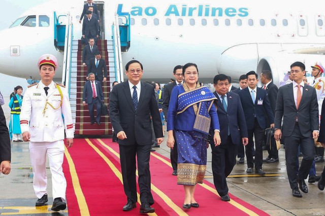 thu tuong lao sonexay siphandone den ha noi bat dau chuyen tham chinh thuc viet nam 2
