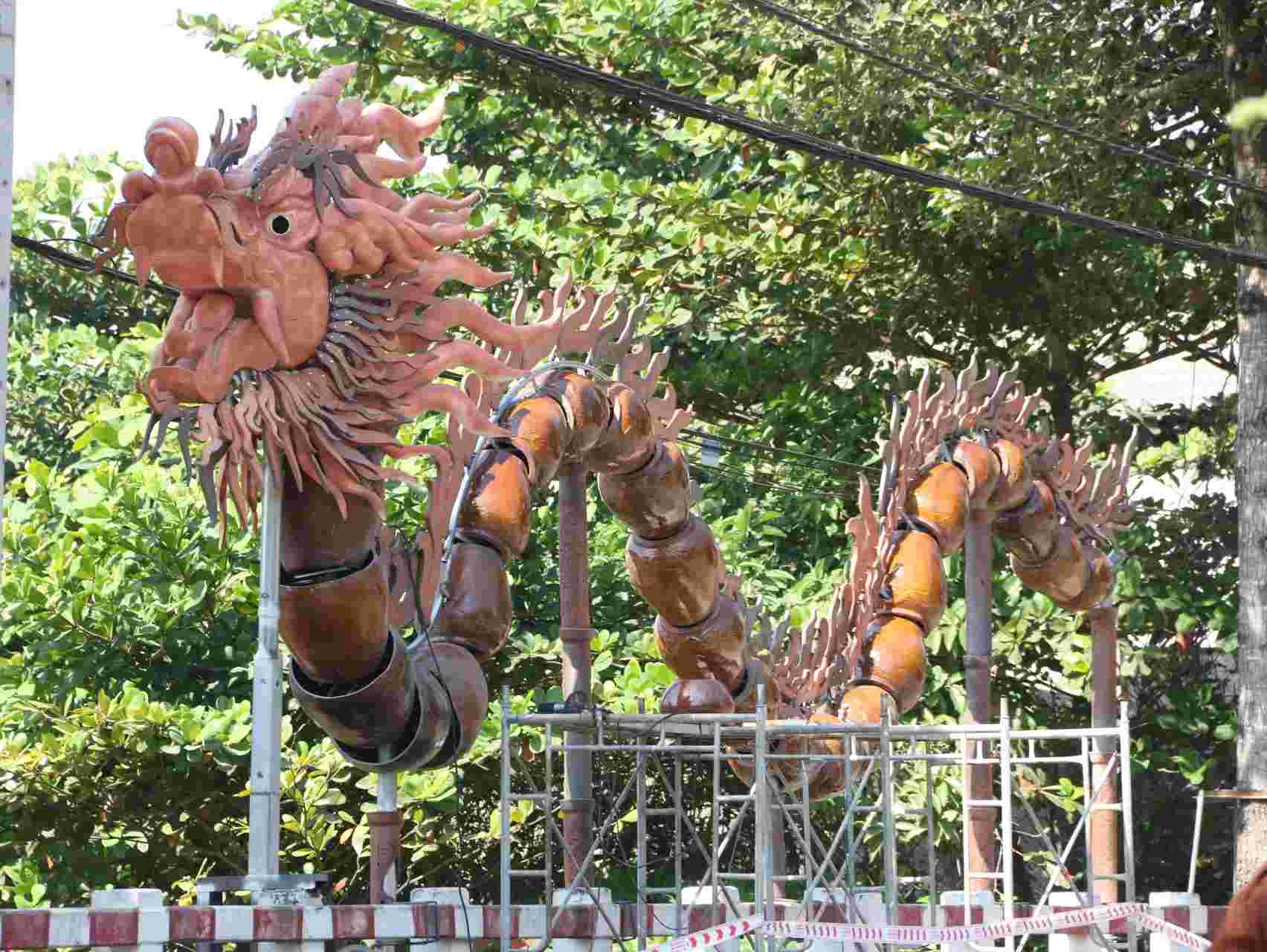 ruc ro sac mau linh vat rong vang o dong nai phun hoa chao don khach du lich 16