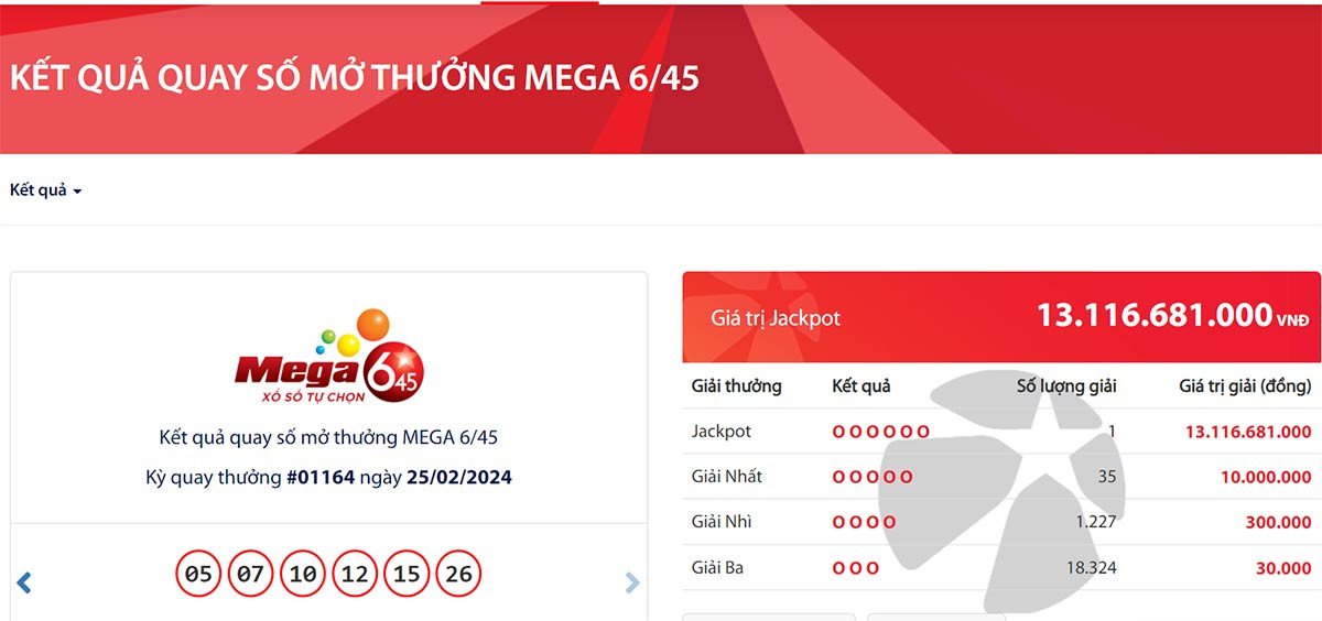mot khach hang duoc xac dinh trung giai jackpot hon 13 ty dong