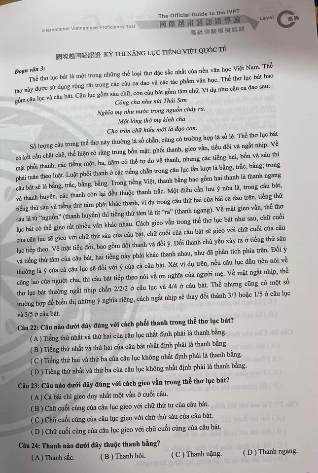 de thi tieng viet cua sinh vien trung quoc gay choang khi hoi ve quy luat tho l dspl de thi tieng viet cua sinh vien trung quoc gay choang khi hoi ve quy luat tho l dspl