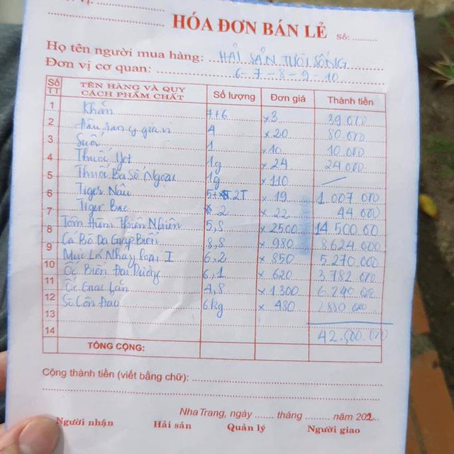 vu 22 nguoi an hai san het 42 trieu dong nha hang giam 90 khach vu 22 nguoi an hai san het 42 trieu dong nha hang giam 90 khach
