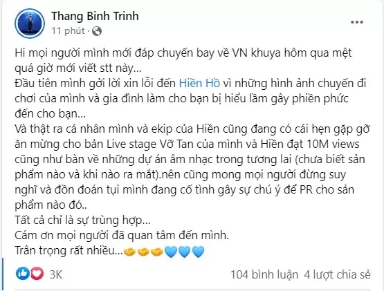 trinh thang binh xin loi sau tin don hen ho hien ho dpl trinh thang binh xin loi sau tin don hen ho hien ho dpl