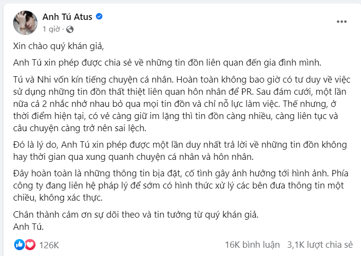 Tin tức giải trí - Anh Tú lên tiếng bác tin đồn nhắn tin 'đong đưa' với cô gái lạ (Hình 5).