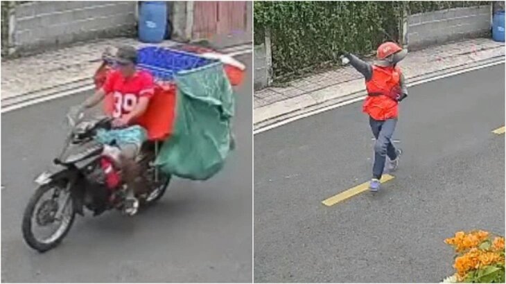 tieng het nhoi long cua nam shipper chay bo duoi theo ke trom xe cung hon 30 don hang