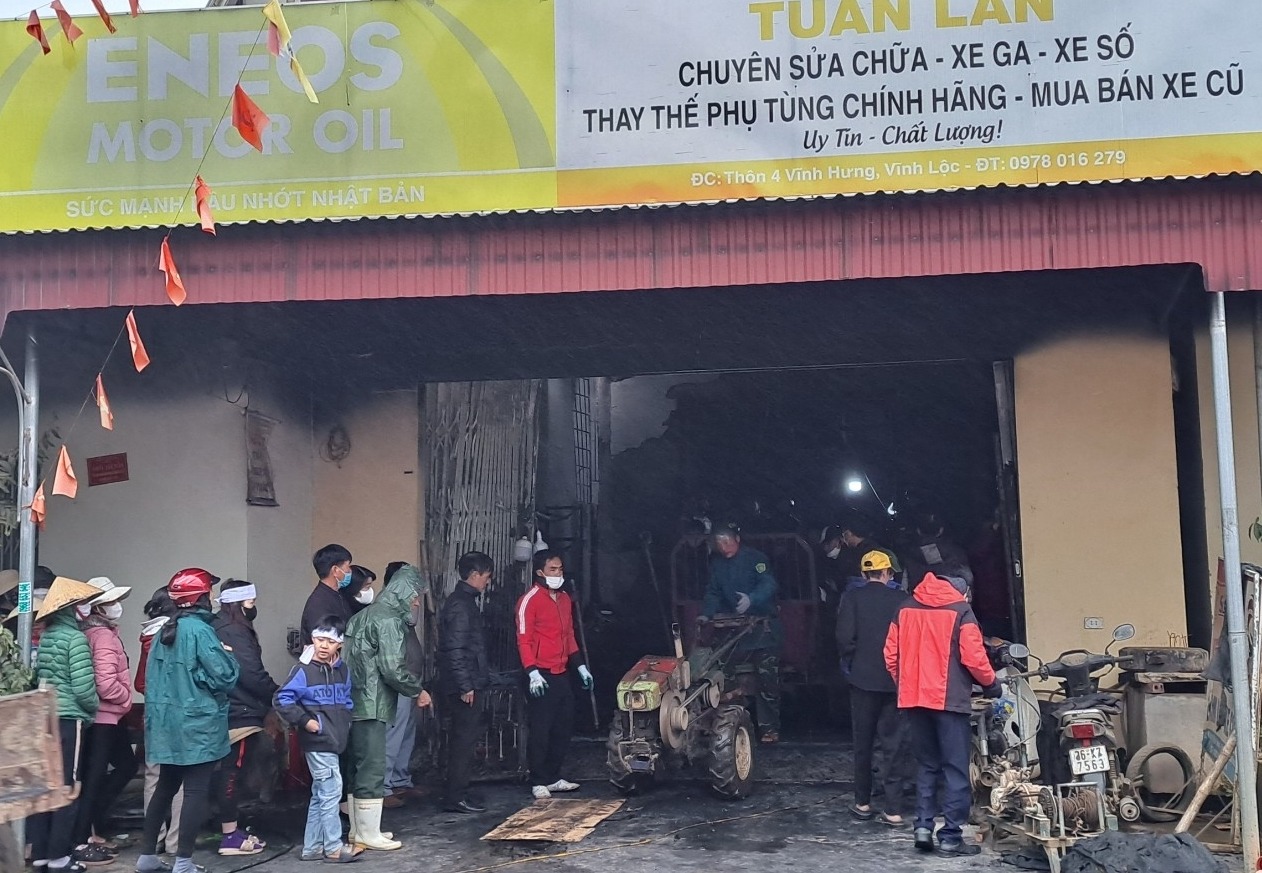 nhan chung vu chay nha 3 me con thiet mang o thanh hoa dang ngu nghe tieng no nhu phao 