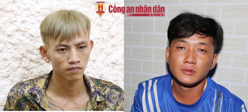 hai doi tuong cuop giat day chuyen bi bat sau 11 gio gay an