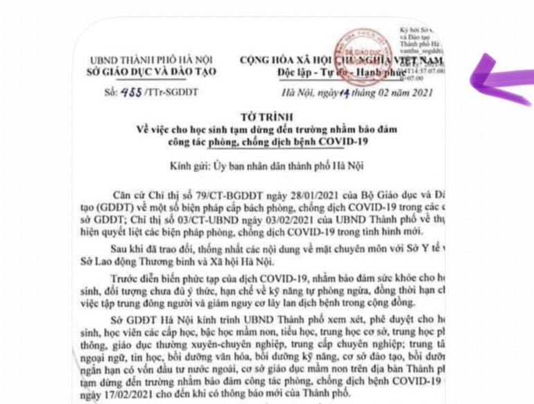 ha noi bac thong tin de xuat hoc sinh nghi hoc tu ngay 17 2