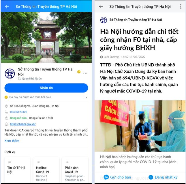 dung zalo xac nhan f0 gui test nhanh f1 khi ca nhiem covid tang nhanh