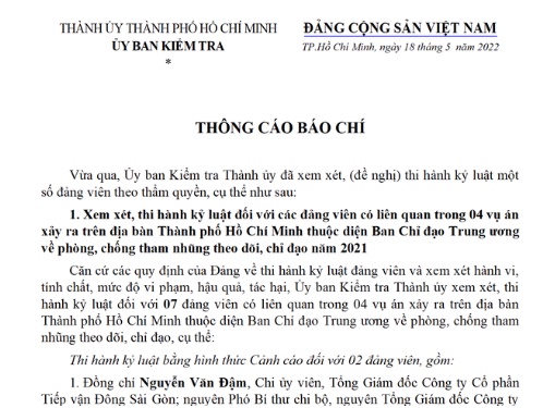 tphcm uy ban kiem tra thanh uy thi hanh ky luat nhieu can bo tphcm uy ban kiem tra thanh uy thi hanh ky luat nhieu can bo