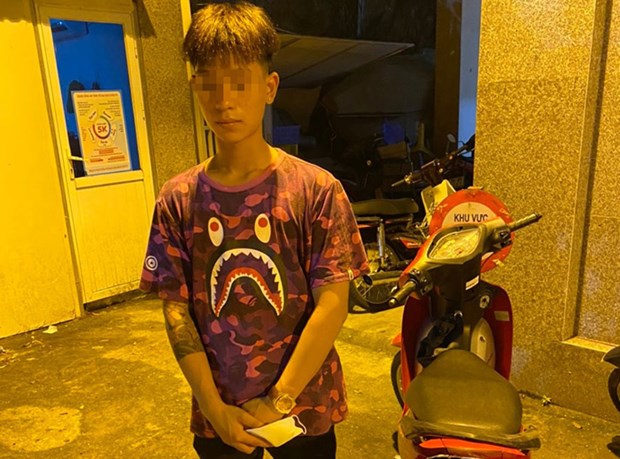 ha noi bat 13 doi tuong mang vu khi di xe bien so gia lang lach