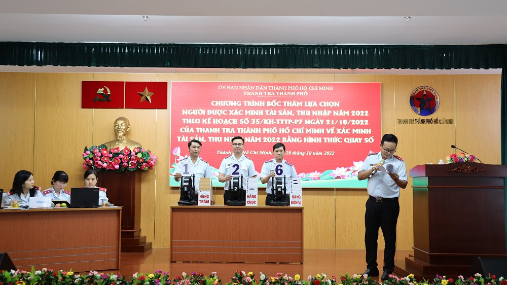 tphcm boc tham chon 25 can bo de xac minh tai san thu nhap tphcm boc tham chon 25 can bo de xac minh tai san thu nhap