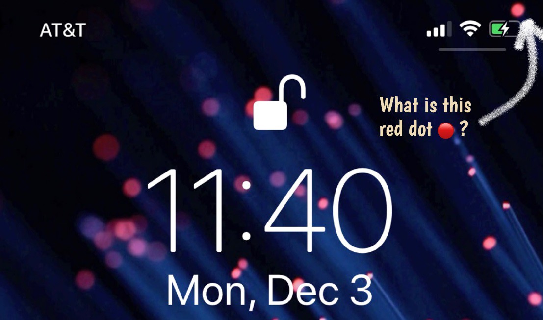 vong tron mau do tren man hinh iphone co y nghia gi