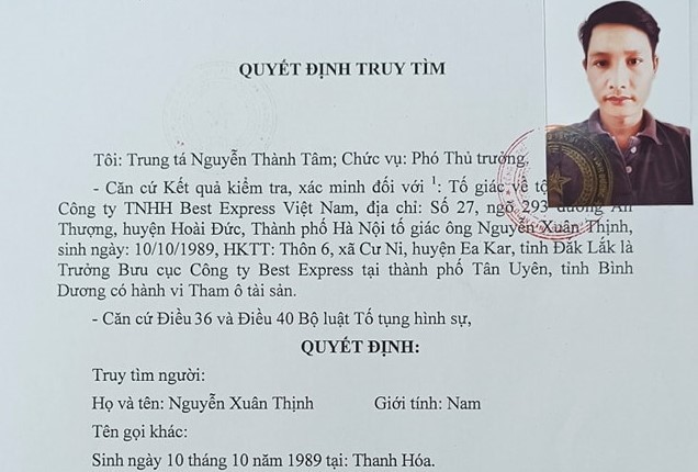 truy tim mot truong buu cuc o binh duong om tien cong ty bo tron truy tim mot truong buu cuc o binh duong om tien cong ty bo tron