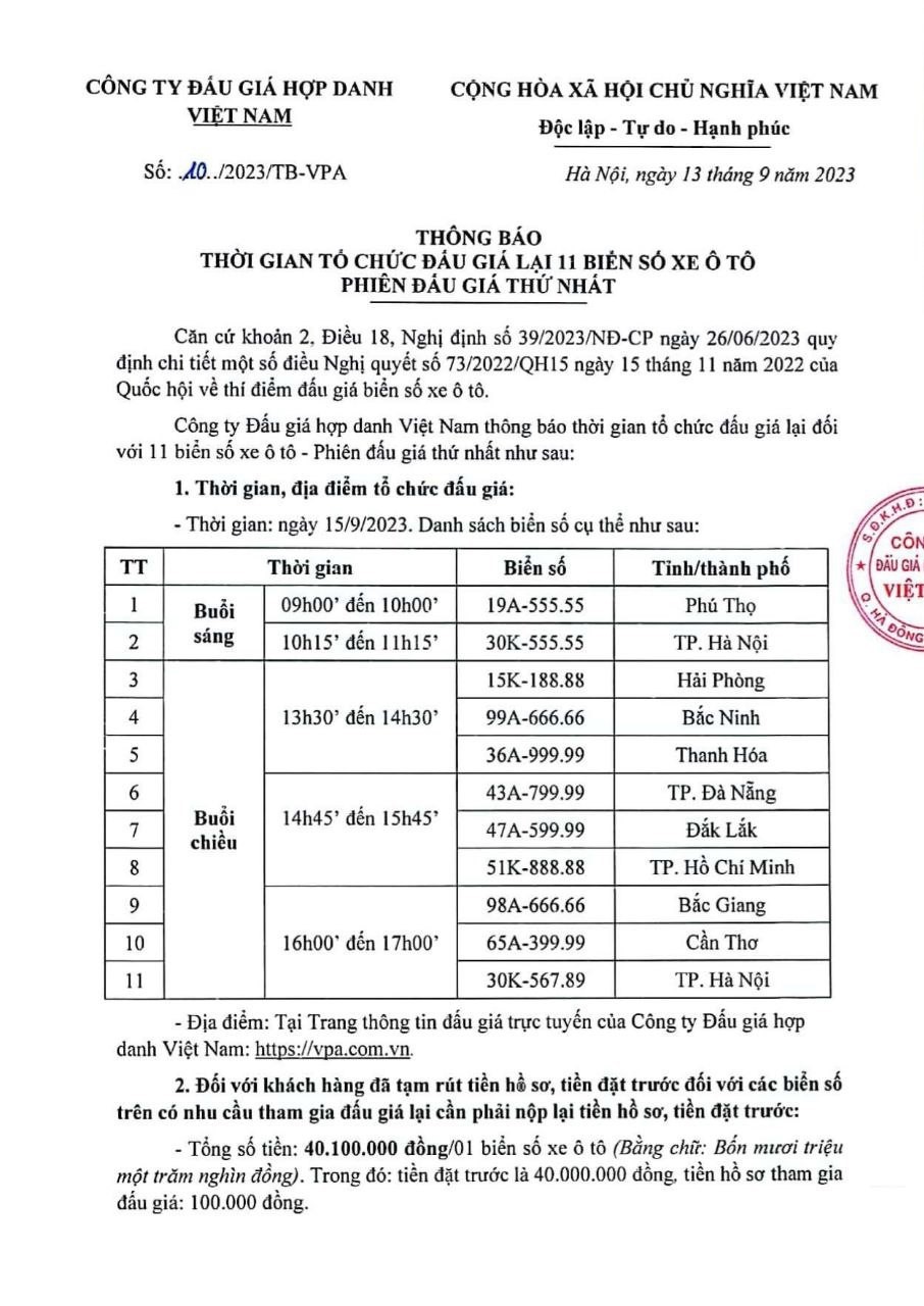 11 bien so xe sieu dep duoc dau gia lai vao ngay 159 4 11 bien so xe sieu dep duoc dau gia lai vao ngay 159 4