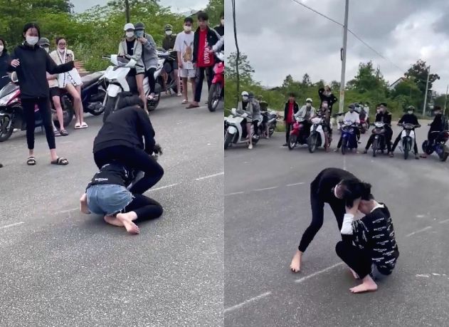 hen gap mat de lam hoa 2 nu sinh lao vao danh nhau sau loi xui giuc cua ban dspl