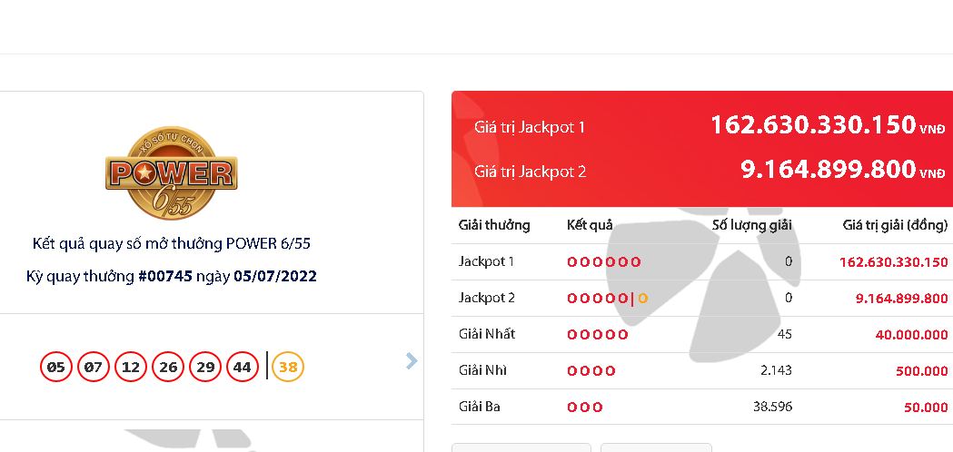 ket qua xo so vietlott hom nay 5 7 dspl