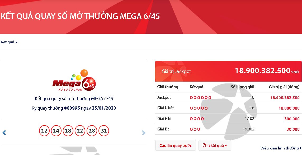 ket qua xo so vietlott ngay 25 1 2023 dspl