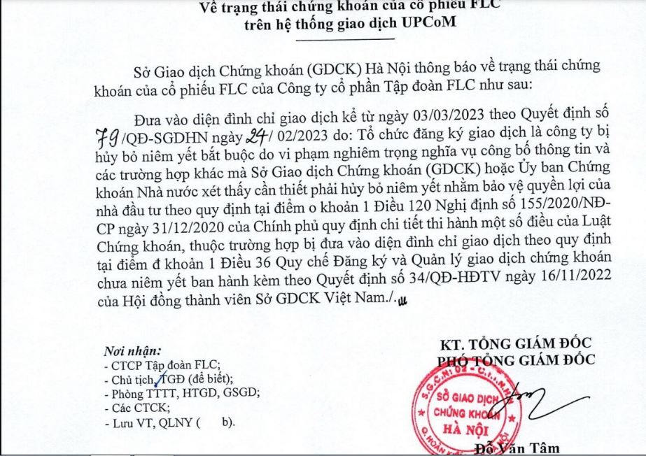 vua len san upcom co phieu flc bi dinh chi giao dich dspl