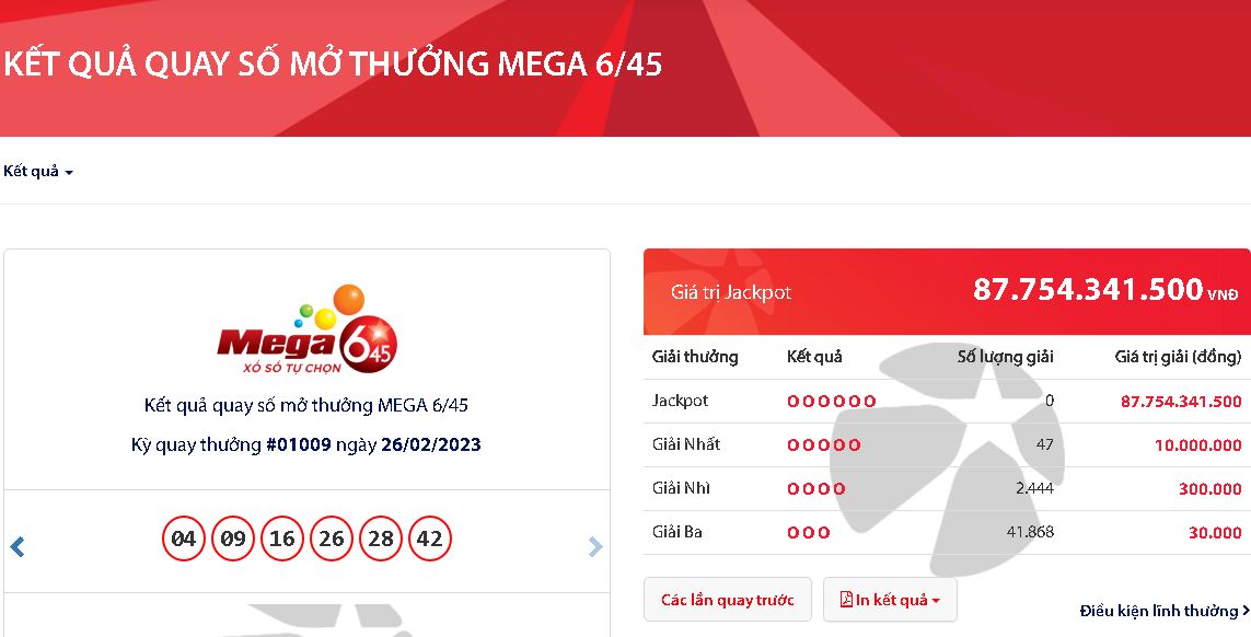 ket qua xo so vietlott ngay 26 2 2022 dspl