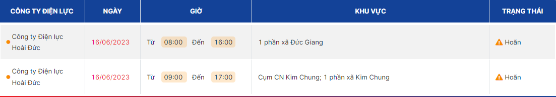 thong bao lich cat dien ha noi ngay mai 16 6 2023 cap nhat moi nhat6