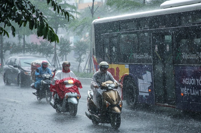 bac bo mua lon 2 ngay cuoi tuan troi chuyen mat truoc khi don dot nong moi