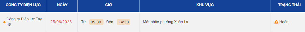 thong bao lich cat dien ha noi ngay mai 25 6 2023 cap nhat moi nhat1