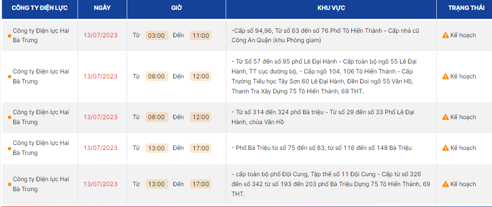 thong bao lich cat dien ha noi ngay mai 13 7 2023 cap nhat moi nhat2