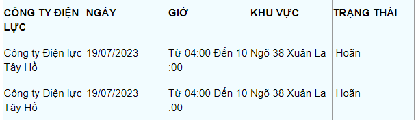 thong bao lich cat dien ha noi ngay mai 19 7 2023 cap nhat moi nhat5 thong bao lich cat dien ha noi ngay mai 19 7 2023 cap nhat moi nhat5