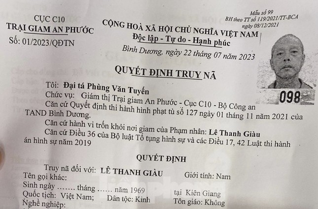 bat nong pham nhan tron trai giam an phuoc tai binh duong1 bat nong pham nhan tron trai giam an phuoc tai binh duong1