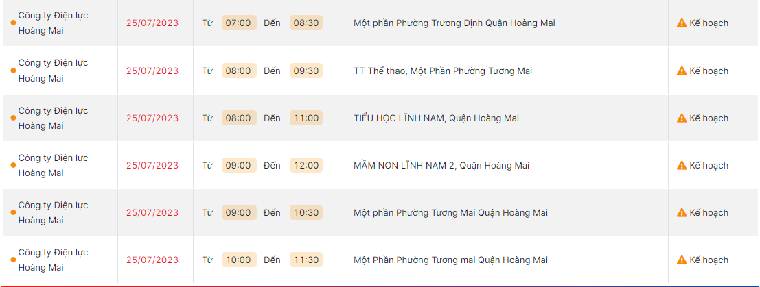 thong bao lich cat dien ha noi ngay mai 25 7 2023 cap nhat moi nhat12