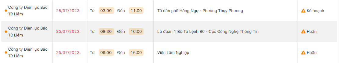 thong bao lich cat dien ha noi ngay mai 25 7 2023 cap nhat moi nhat23